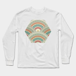 Pastel fan Greek patterns Long Sleeve T-Shirt